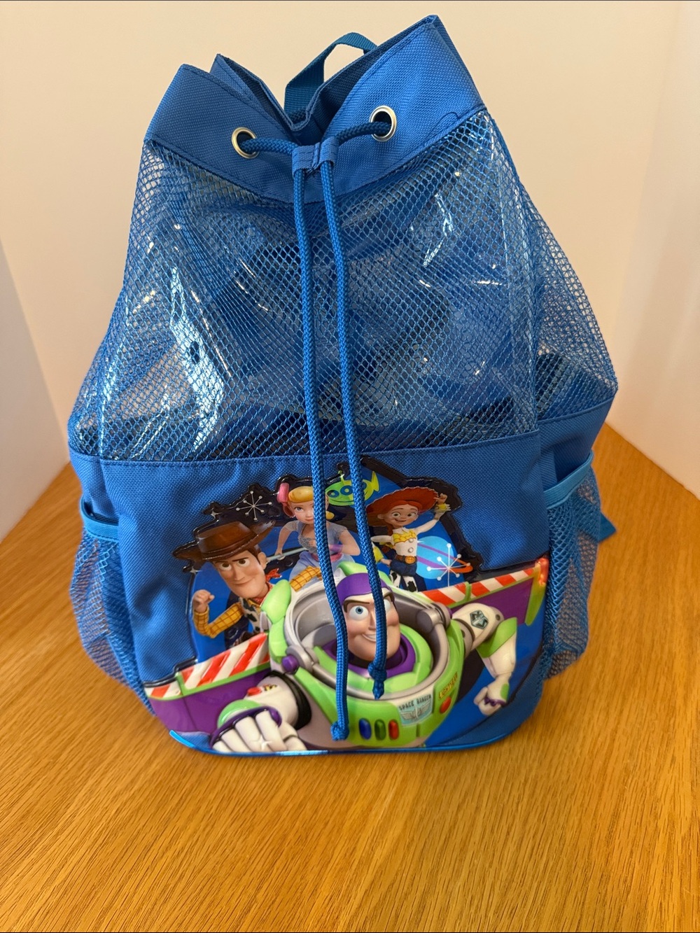 Disney Blue Toy Story Drawstring Kids Backpack